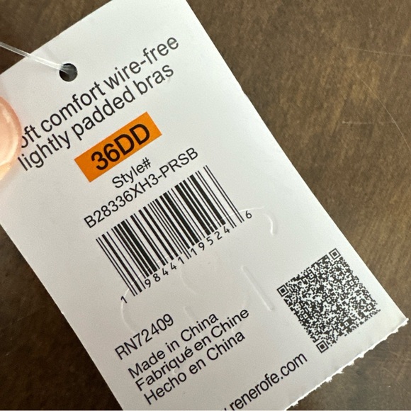 Rene Rofe Bra 36DD Pink Wireless Comfy Sexy Lingerie Smoothing Everyday Soft  💕 - Picture 3 of 5